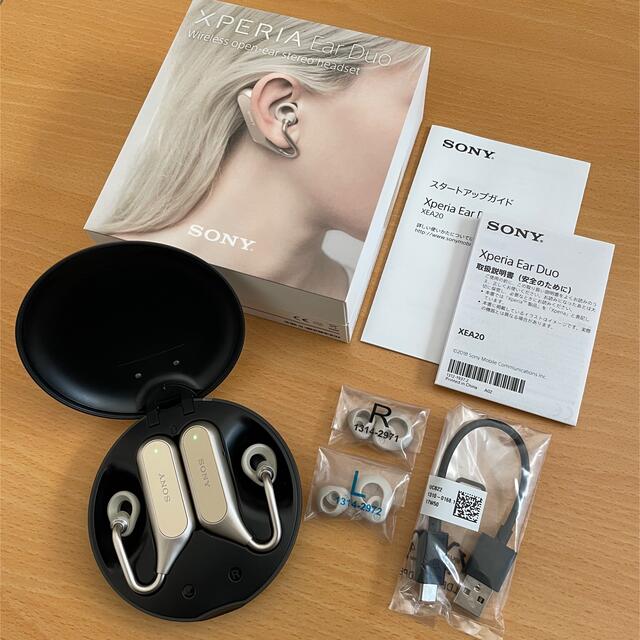 SONY(ソニー)のSony XPERIA Ear Duo XEA20 ゴールド スマホ/家電/カメラのオーディオ機器(ヘッドフォン/イヤフォン)の商品写真