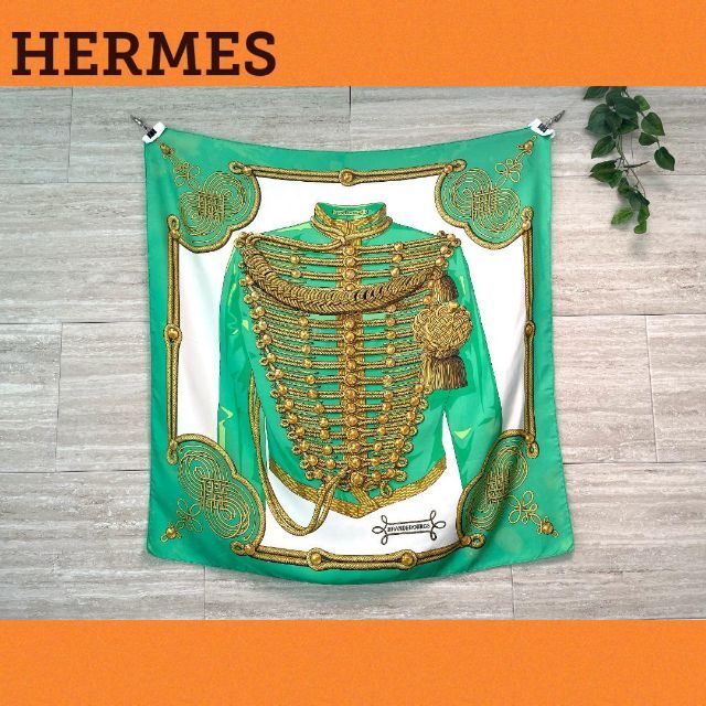 レディース✨❤️良品❤️ HERMES エルメス カレ90  BRANDEBOURCS✨