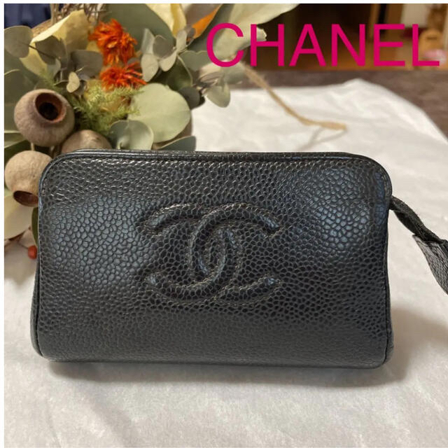 ☆ CHANEL ☆  キャビアスキン  ミニポーチ