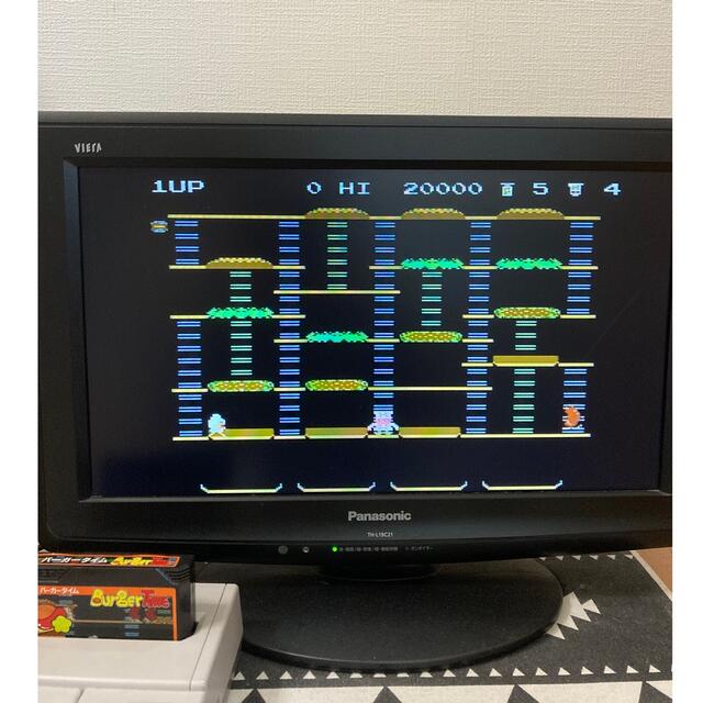 ファミリーコンピュータ(ファミリーコンピュータ)のバーガータイム エンタメ/ホビーのゲームソフト/ゲーム機本体(家庭用ゲームソフト)の商品写真