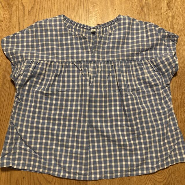 UNIQLO(ユニクロ)のユニクロ キッズ チェックシャツ キッズ/ベビー/マタニティのキッズ服女の子用(90cm~)(ブラウス)の商品写真