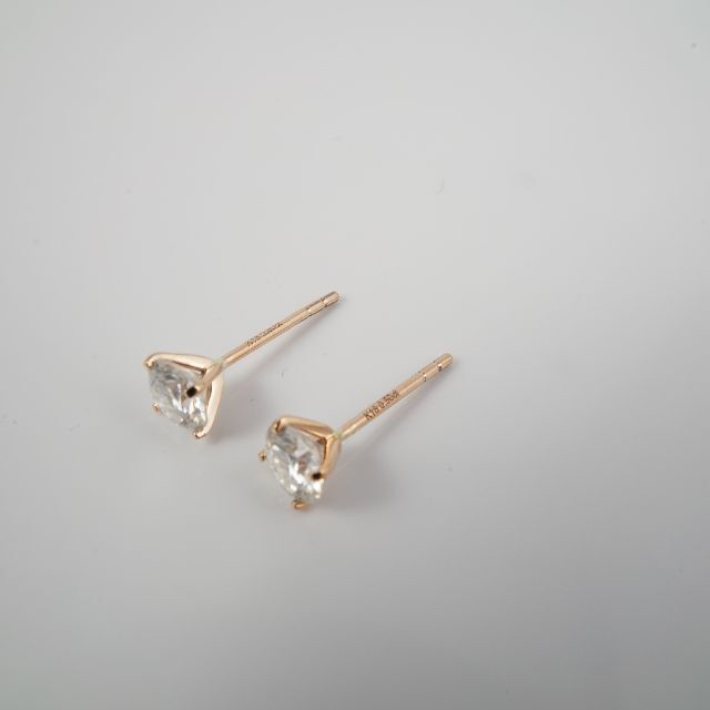 K18PG 0.5ct×2スタッドピアス 即購入可 ピアス K18PG 0.5ct×2スタッドピアス 即購入可 ピアス