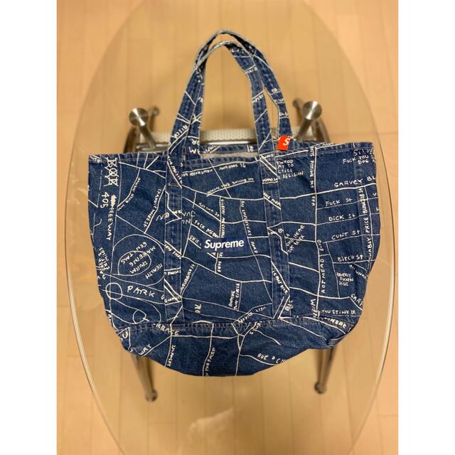 Supreme(シュプリーム)のSupreme Gonz Map Denim Tote Washed Blue メンズのバッグ(トートバッグ)の商品写真