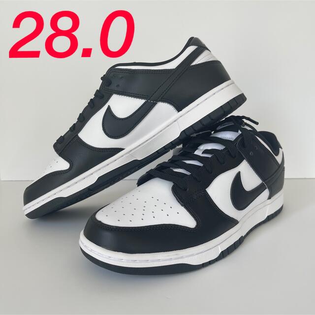 28.0 Nike Dunk Low Retro White Black ダンク