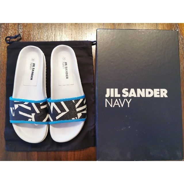 Jil Sander(ジルサンダー)の美品　Jil Sander　Navy　スリッパサンダル レディースの靴/シューズ(サンダル)の商品写真