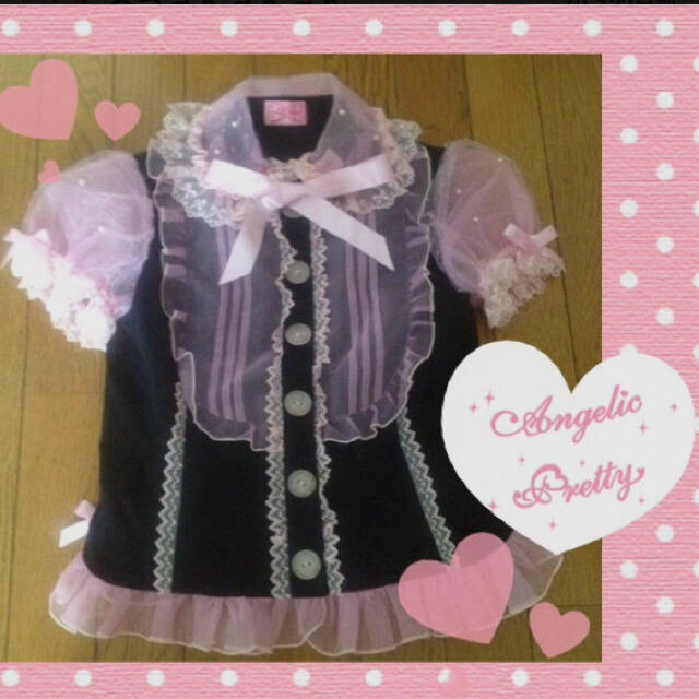 Angelic Pretty(アンジェリックプリティー)の【値下げ】アンプリ ブラウス♡+.＊ レディースのトップス(シャツ/ブラウス(半袖/袖なし))の商品写真