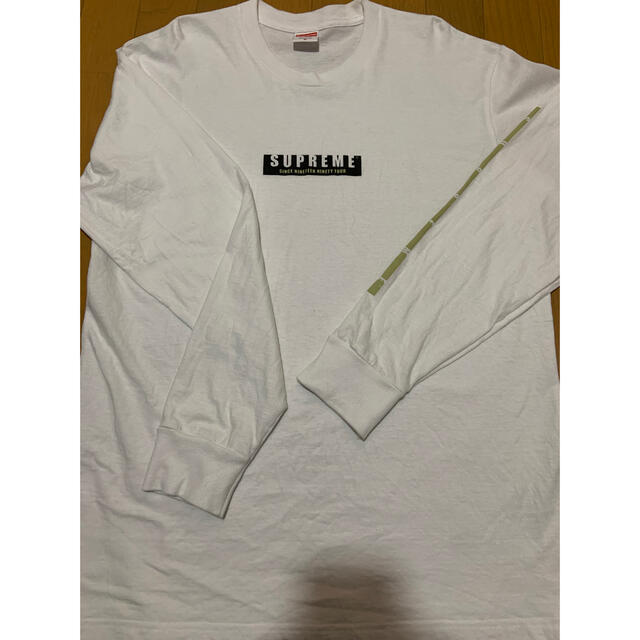 Supreme(シュプリーム)のsupreme White Mサイズ ロンT メンズのトップス(Tシャツ/カットソー(七分/長袖))の商品写真