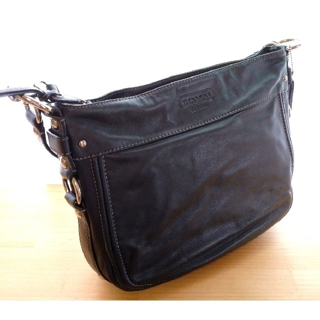 美品】COACH コーチ 2way ショルダー ハンド バッグ ブラック