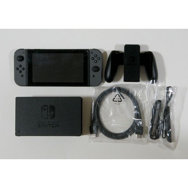 Nintendo Switch - 送料込 ニンテンドースイッチ  グレー 任天堂 バッテリー長持ち版 おまけ付