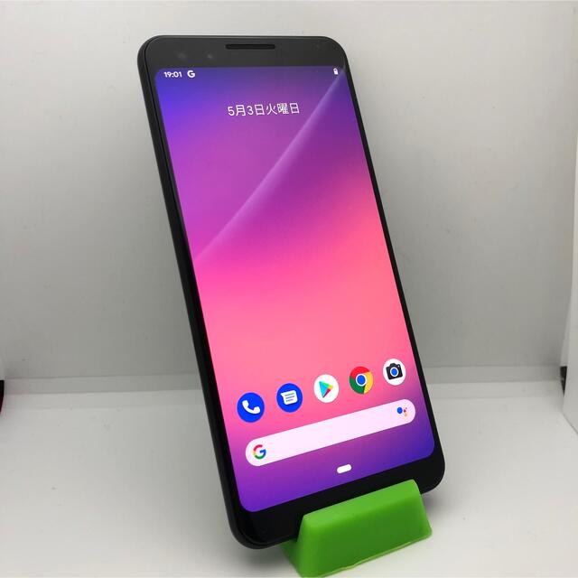 SIMフリー Pixel3 64GB ブラック 本体のみ TS579スマホ/家電/カメラ