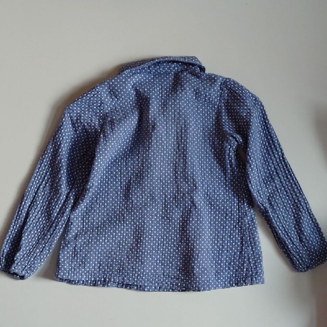 F.O.KIDS(エフオーキッズ)のドット柄チュニックブラウス　サイズ120 キッズ/ベビー/マタニティのキッズ服女の子用(90cm~)(ブラウス)の商品写真