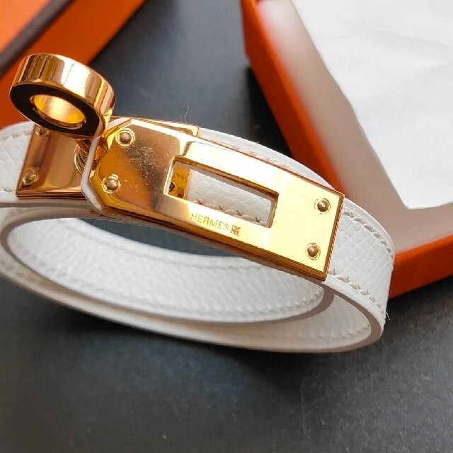 Hermes - 【美品】エルメス HERMES レザーブレスレット ケリードゥブル