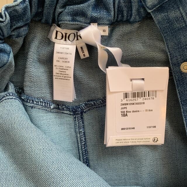 baby Dior - ベビーディオール 新品デニムスカートの通販 by ほの ...