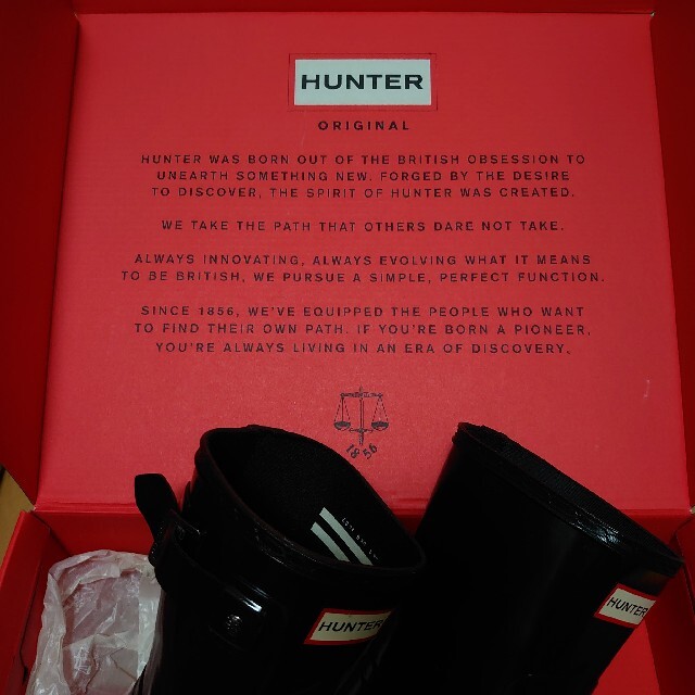 HUNTER(ハンター)のHUNTER(ハンター)＊レインブーツ US6 外箱付き レディースの靴/シューズ(レインブーツ/長靴)の商品写真