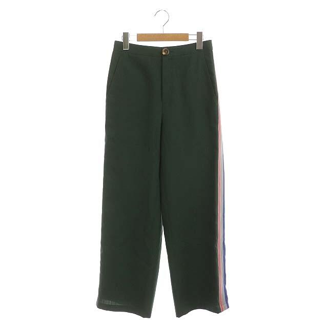 エンフォルド 21AW ドライウール ラインストレートパンツ テーパード