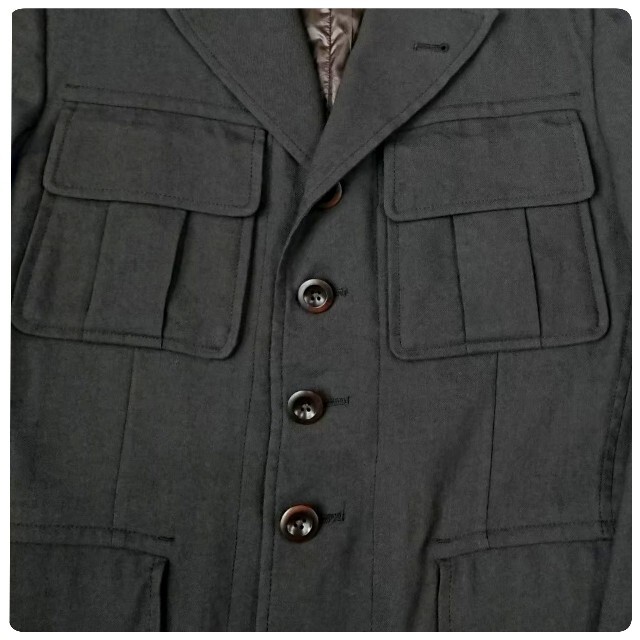 PAUL SMITHポールスミス メインライン COTTON LINEN MILITARY JACKETコットンリネンミリタリージャケット【M】【MJKA70426】