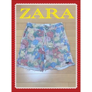 ザラ(ZARA)のZARA  ハーフパンツ　花柄(ショートパンツ)