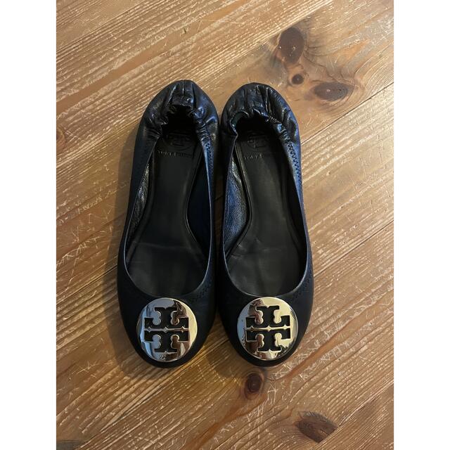 TORY BURCH トリーバーチ★レザーフラットシューズ24.5cm