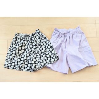 ジーユー(GU)の【お買い得！2枚セット】 ショートパンツ ユニクロ GU キュロット 150cm(パンツ/スパッツ)