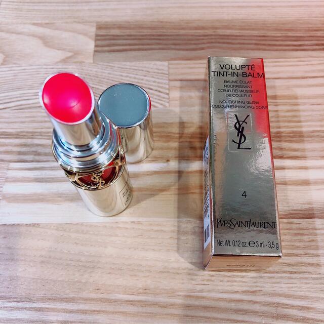 Yves Saint Laurent Beaute(イヴサンローランボーテ)のイヴ・サンローラン  ヴォリュプテ ティントインバーム 4 コスメ/美容のベースメイク/化粧品(口紅)の商品写真