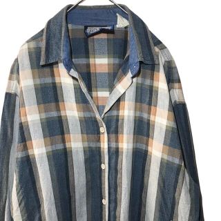 ラングラー(Wrangler)の【オールド】ラングラー Wrangler 長袖シャツ L ストライプ 切り替え (シャツ)