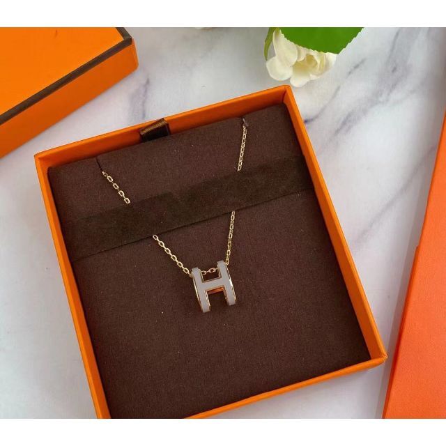 95%OFF!】 新品未使用 レア HERMES エルメス ミニ ポップH ネックレス