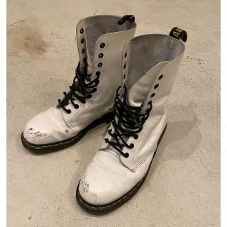 ドクターマーチン(Dr.Martens)のDr.Martens ホワイト 白 10ホール(ブーツ)