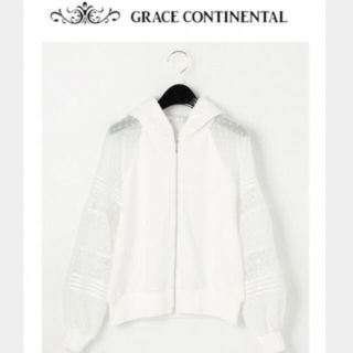 グレースコンチネンタル(GRACE CONTINENTAL)の【新品】グレースコンチネンタル　ドットフラワーパーカー (パーカー)