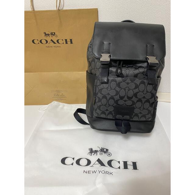 【※定価11万※】　COACH バックパック リュック ブラック グレー 美品