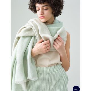 ロンハーマン(Ron Herman)の週末で出品を終了します。 Reversible  light green(マフラー/ショール)