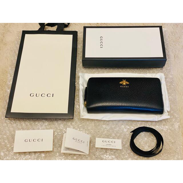 Gucci(グッチ)のGUCCI 長財布 オンラインストア限定 レザージップウォレット レディースのファッション小物(財布)の商品写真