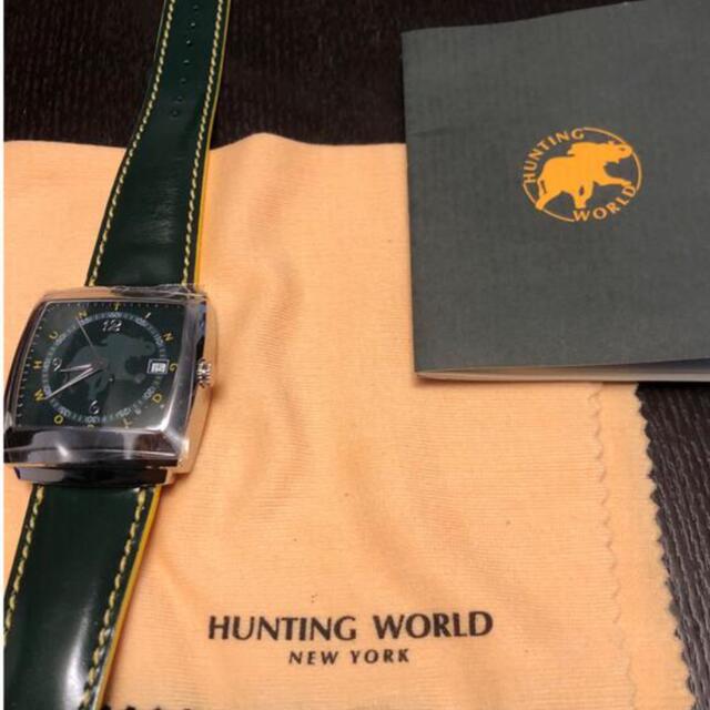 HUNTING WORLD(ハンティングワールド)の限定カラー『ハンティングワールド・グリーンカラー』40周年限定モデル メンズの時計(腕時計(アナログ))の商品写真