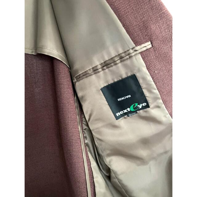 【レナウン ネクストアイ】テーラードジャケット スーツ レトロ ブラウン M メンズのジャケット/アウター(テーラードジャケット)の商品写真