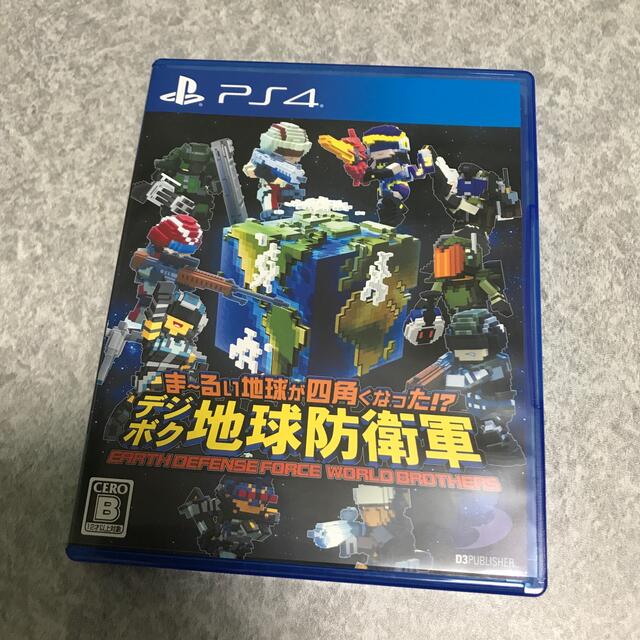 PlayStation4(プレイステーション4)のま～るい地球が四角くなった!? デジボク地球防衛軍 EARTH DEFENSE  エンタメ/ホビーのゲームソフト/ゲーム機本体(家庭用ゲームソフト)の商品写真