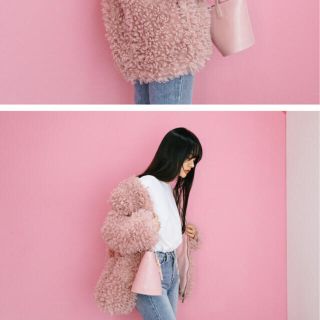 オオトロ(OHOTORO)のohotoro mcmc outer pink(毛皮/ファーコート)