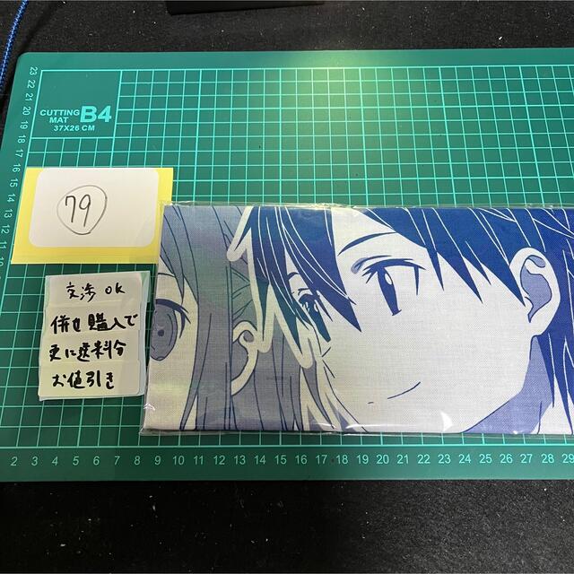 SAO ソードアート　非売品　手ぬぐいタオル　キリト　アスナのサムネイル