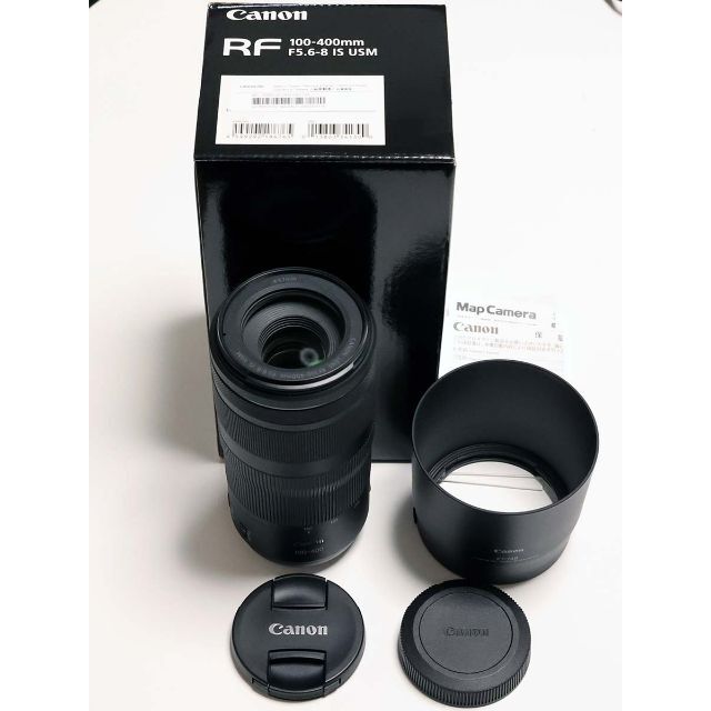 Canon(キヤノン)の【新同・長期保証】RF 100-400mm F5.6-8 IS STM フード スマホ/家電/カメラのカメラ(レンズ(ズーム))の商品写真