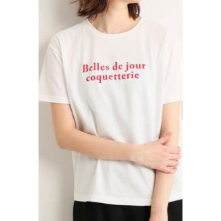 スローブイエナ(SLOBE IENA)のSLOBE IENA fleursロゴTシャツ(Tシャツ(半袖/袖なし))