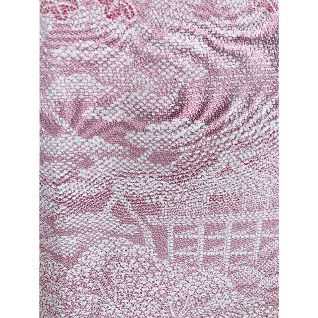 展示品 ◇着物リメイク◇ セットアップ 薄紅色 ベルト付き 1点 展示品 ◇着物リメイク◇ セットアップ 薄紅色 ベルト付き 1点