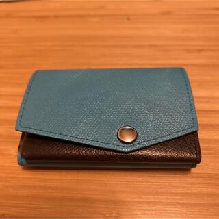 アブラサス(abrAsus)のabrAsus アブラサス 小さい財布　カラー　ターコイズチョコ(折り財布)