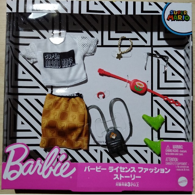 Barbie(バービー)のバービー・ライセンスファッション・スーパーマリオ エンタメ/ホビーのおもちゃ/ぬいぐるみ(キャラクターグッズ)の商品写真