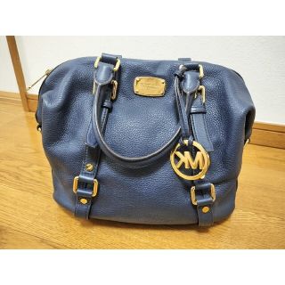 マイケルコース(Michael Kors)のマイケル・コース[正規品/美品]ショルダーバッグ　ハンドバッグ　ネイビー(ハンドバッグ)