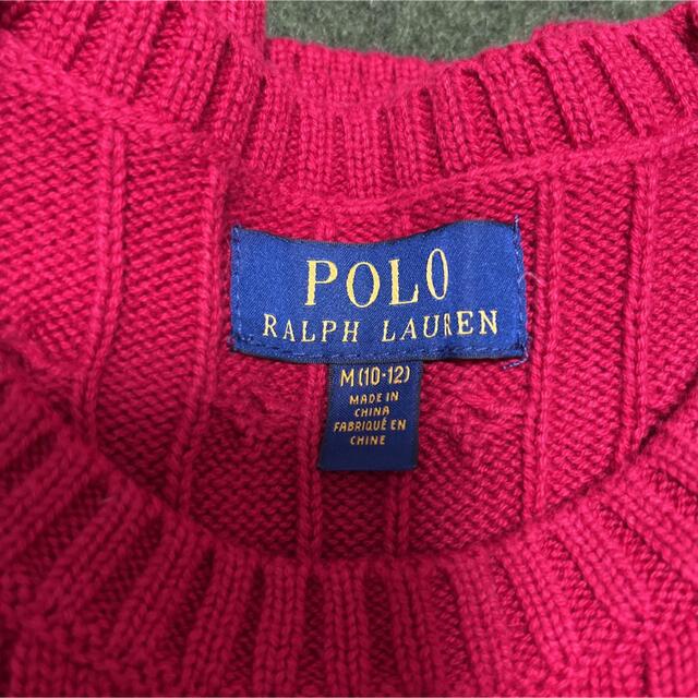 POLO RALPH LAUREN(ポロラルフローレン)の新品✨ ポロラルフローレン　140〜150cm ケーブルニット キッズ/ベビー/マタニティのキッズ服女の子用(90cm~)(Tシャツ/カットソー)の商品写真