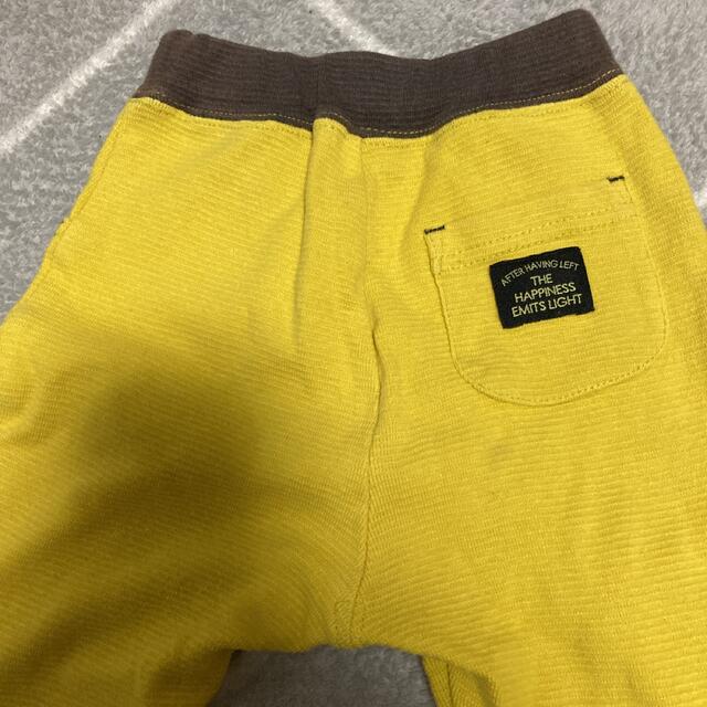 しまむら(シマムラ)の黄色いズボン　80 キッズ/ベビー/マタニティのベビー服(~85cm)(パンツ)の商品写真