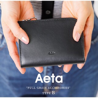 AETA  wallet typeB アエタ　財布　Bタイプ　黒　ウォレット(財布)