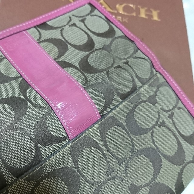 COACH(コーチ)のCOACH シグネチャー 長財布 ピンク コーチ ウォレット レディースのファッション小物(財布)の商品写真