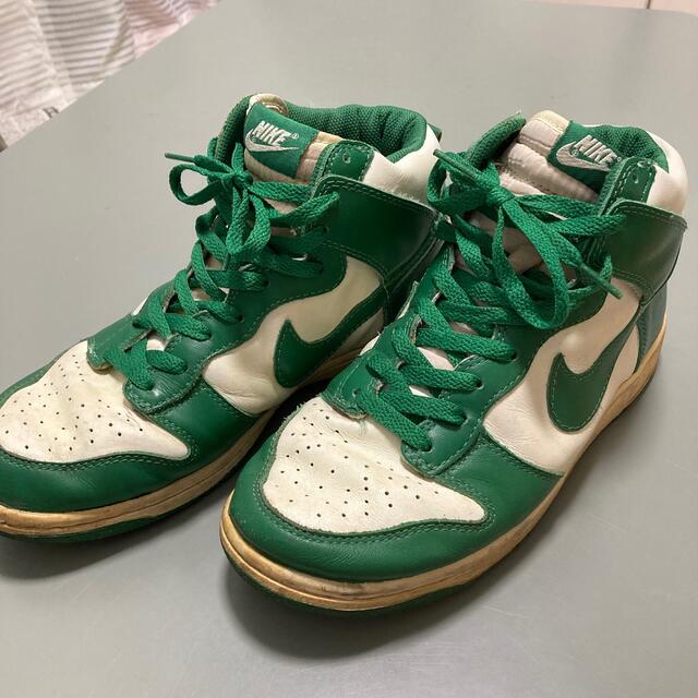 NIKEスニーカー ダンク HI セルティックカラー