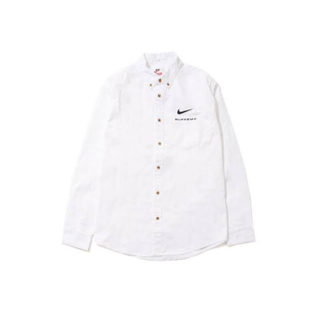 クリスマスファッション Supreme - White Shirt Twill Cotton Nike Supreme シャツ
