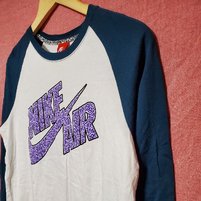 未使用！NIKE AIR ラグラン 七分袖 ブルーグリーン Tシャツ