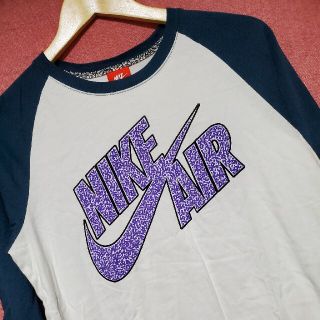 未使用！NIKE AIR ラグラン 七分袖 ブルーグリーン Tシャツ